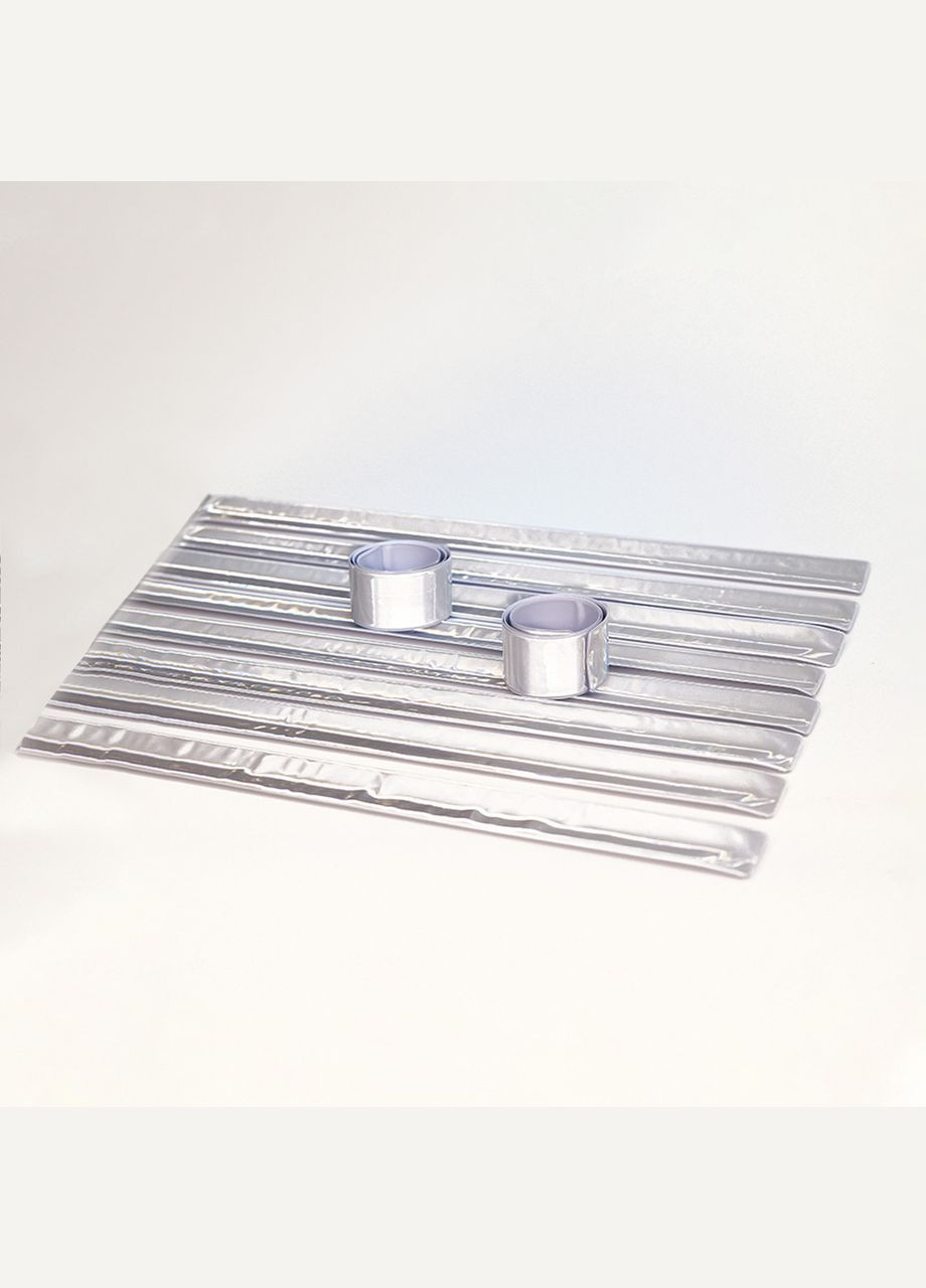 Гнучка Світловідбиваюча Стрічка - Комплект з 10 шт - 40х3 см - Універсальний Розмір Comshop (301219838)