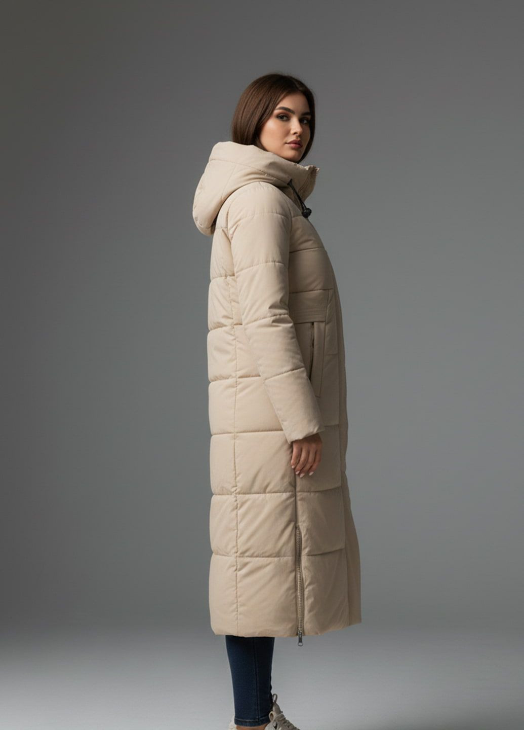 Бежева зимня зимова куртка к-054 бежева SoulKiss k-054