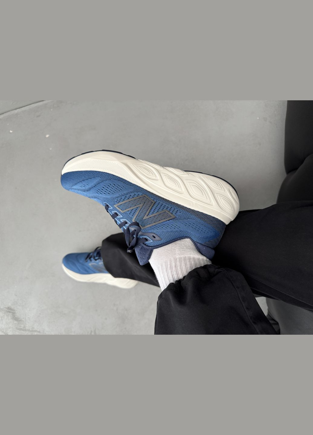 Синие демисезонные кроссовки мужские new balance fresh foam x 880v15 blue white | нью беланс фреш фоам синие No Brand