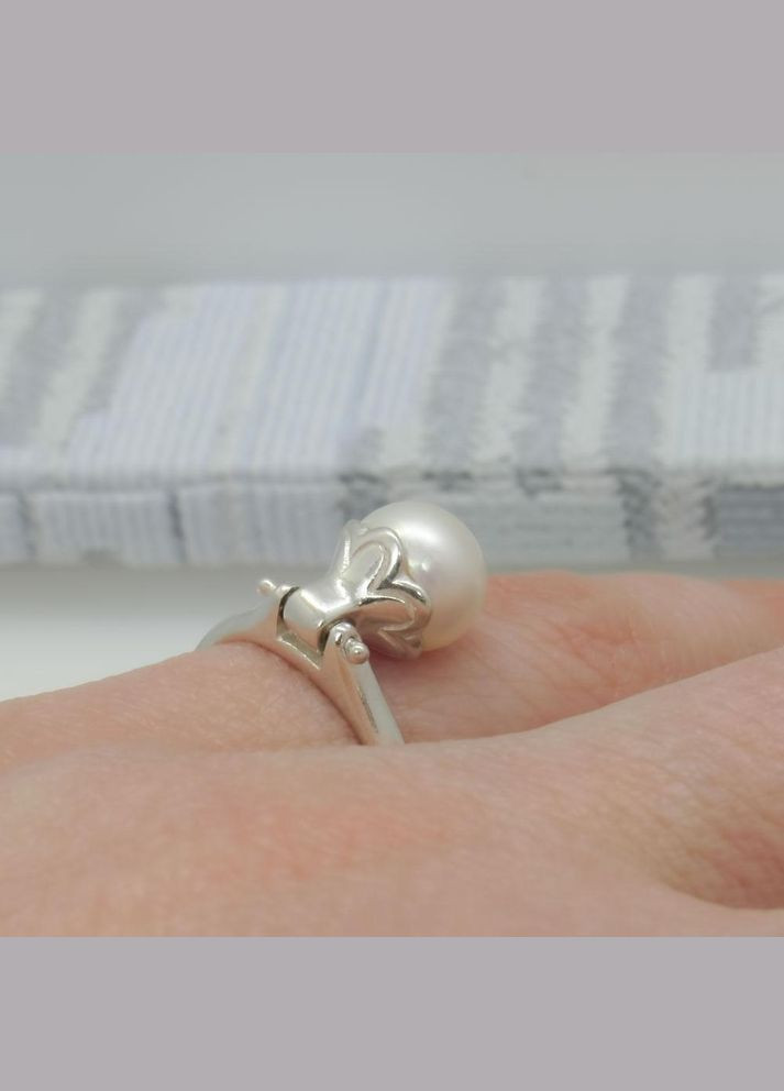 Серебряное кольцо с жемчугом "Перл" 18 No Brand (350667265)