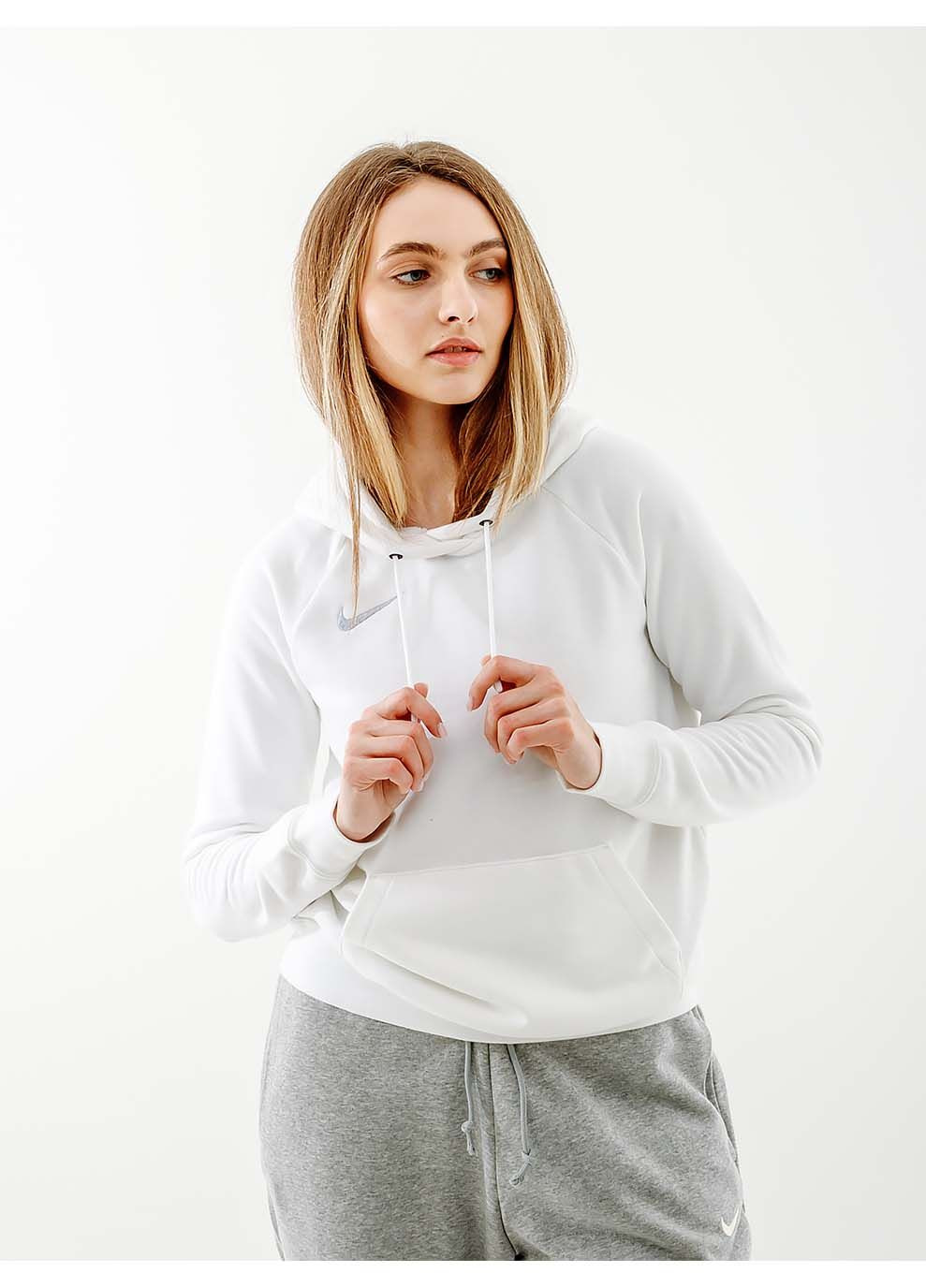 Жіноча Худі FLC PARK20 PO HOODIE Білий Nike (302210413)
