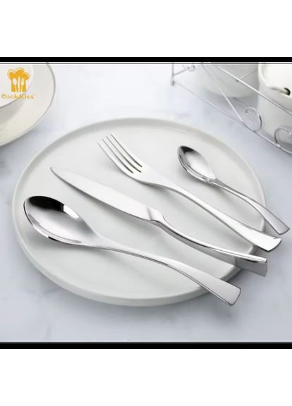 Набор столовых приборов 4 предмета, в кейсе, на Серебряные HL (322127596)