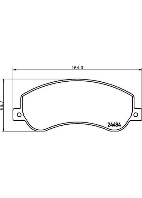 Колодки тормозные дисковые комплект передние Hella (362145323)
