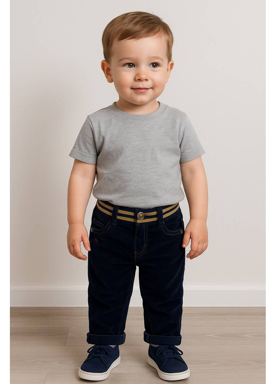 Синие демисезонные брюки Merkiato