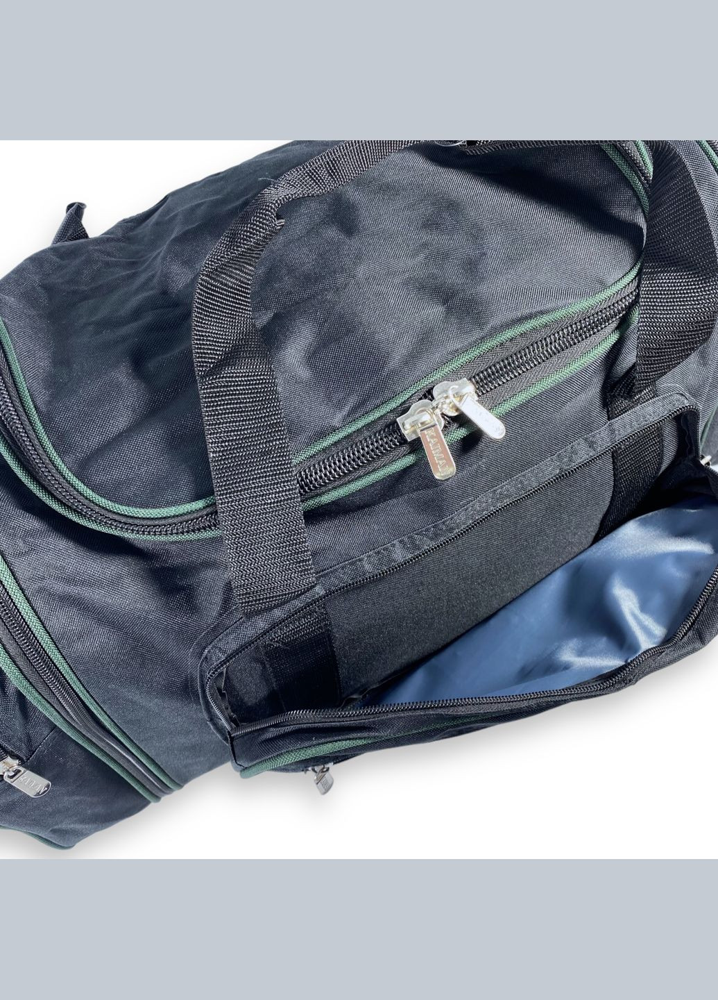 Дорожня сумка одне відділення бокові кишені фронтальні кишені розмір: 60(70)*30*30см чорнозелена Kaiman (266912158)