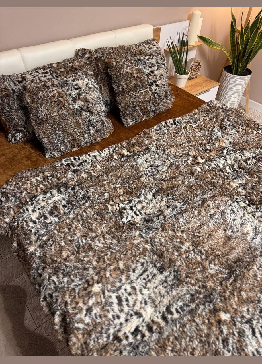 Постільна білизна велюрова трава 4 наволочки Євро Коричневий П4К-velur-travka-002/3 (П4К-velur-travka-002/3) No Brand (308754613)