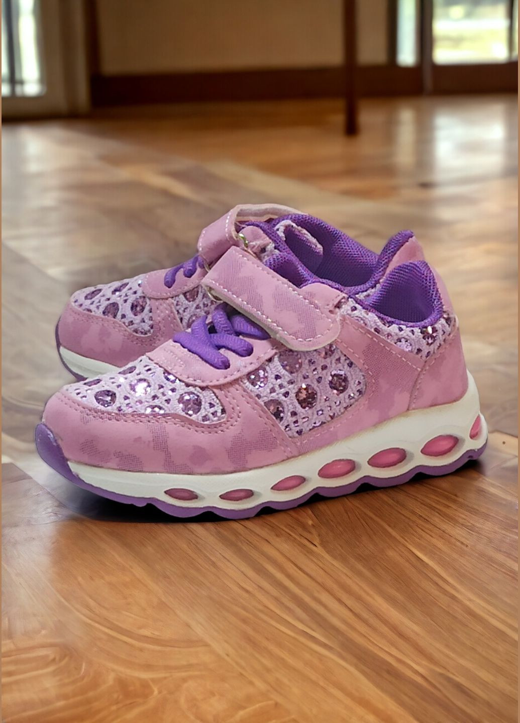 Фиолетовые демисезонные кроссовки детские для девочки 6061 CSCK.S