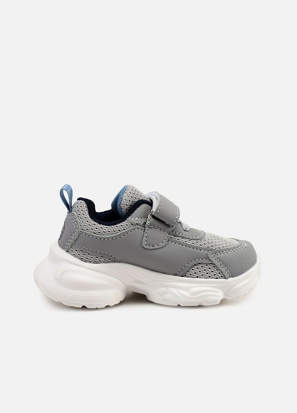 Сірі Осінні кросівки для хлопчика, на пласкій підошві колір сірий цб-00274048 Kimboo