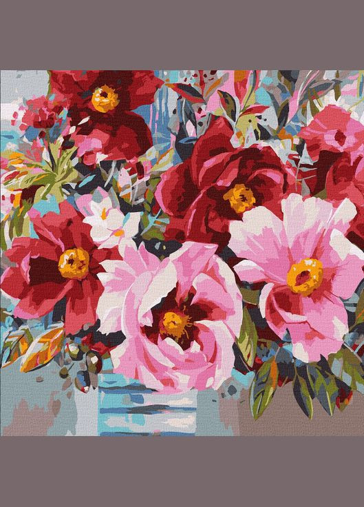 Картина по номерам цветы 40х40 Картины по цифрам на холсте Весенняя красота ©BOND Tetiana Картины по номерам KHO3233 Идейка (308988589)