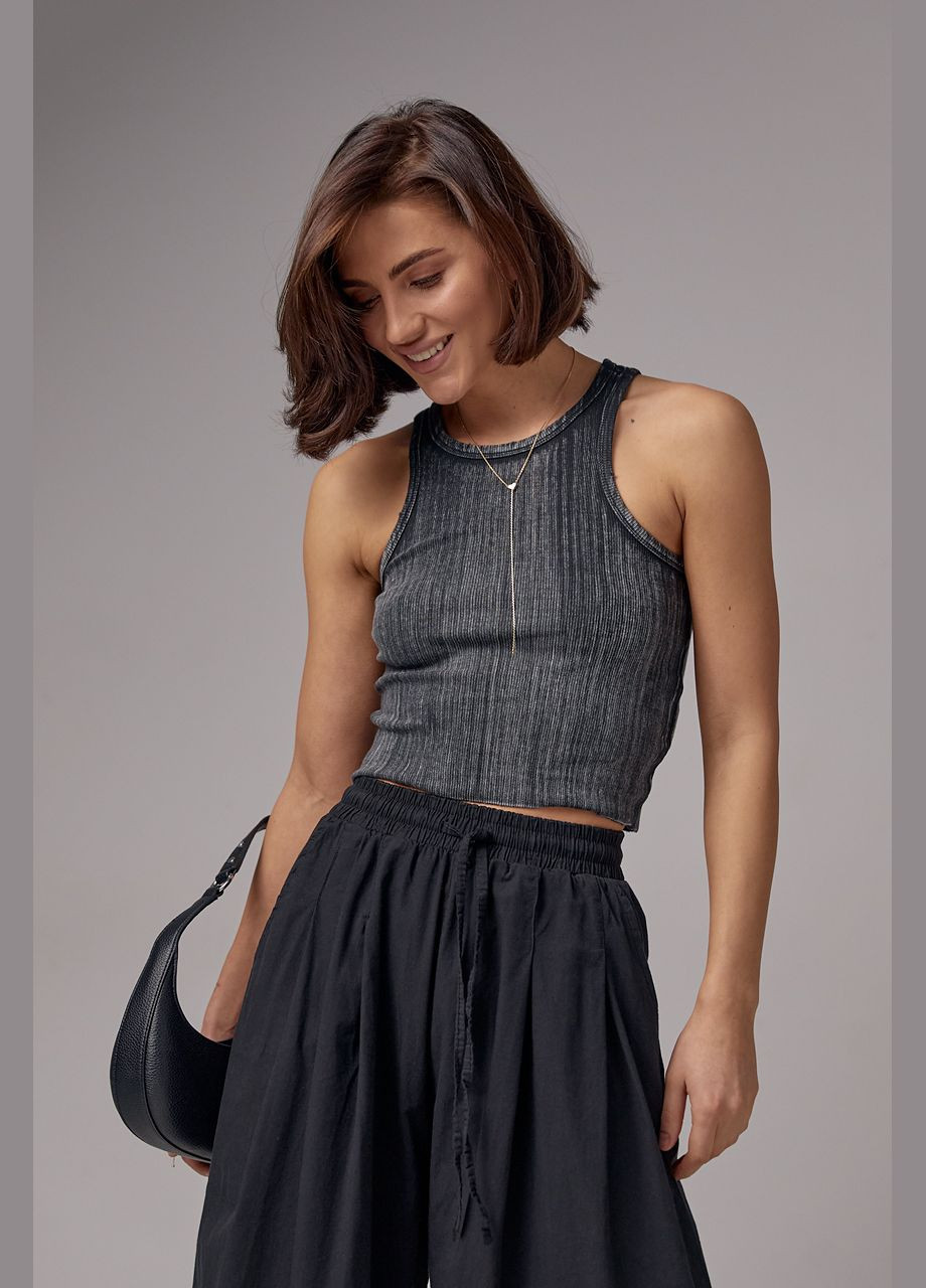 Жіночий топ-майка з еластичного трикотажу Liton (296908983)