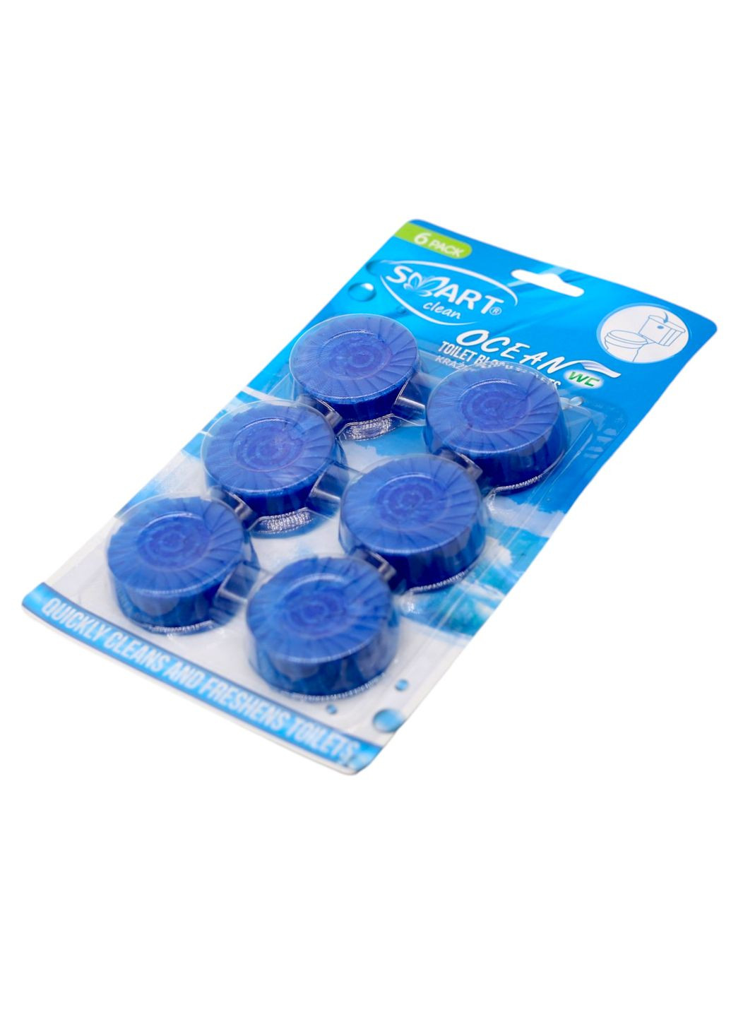 Диски для сливного бачка для чистки унитаза Океан 6 шт Smart Clean (308976441)