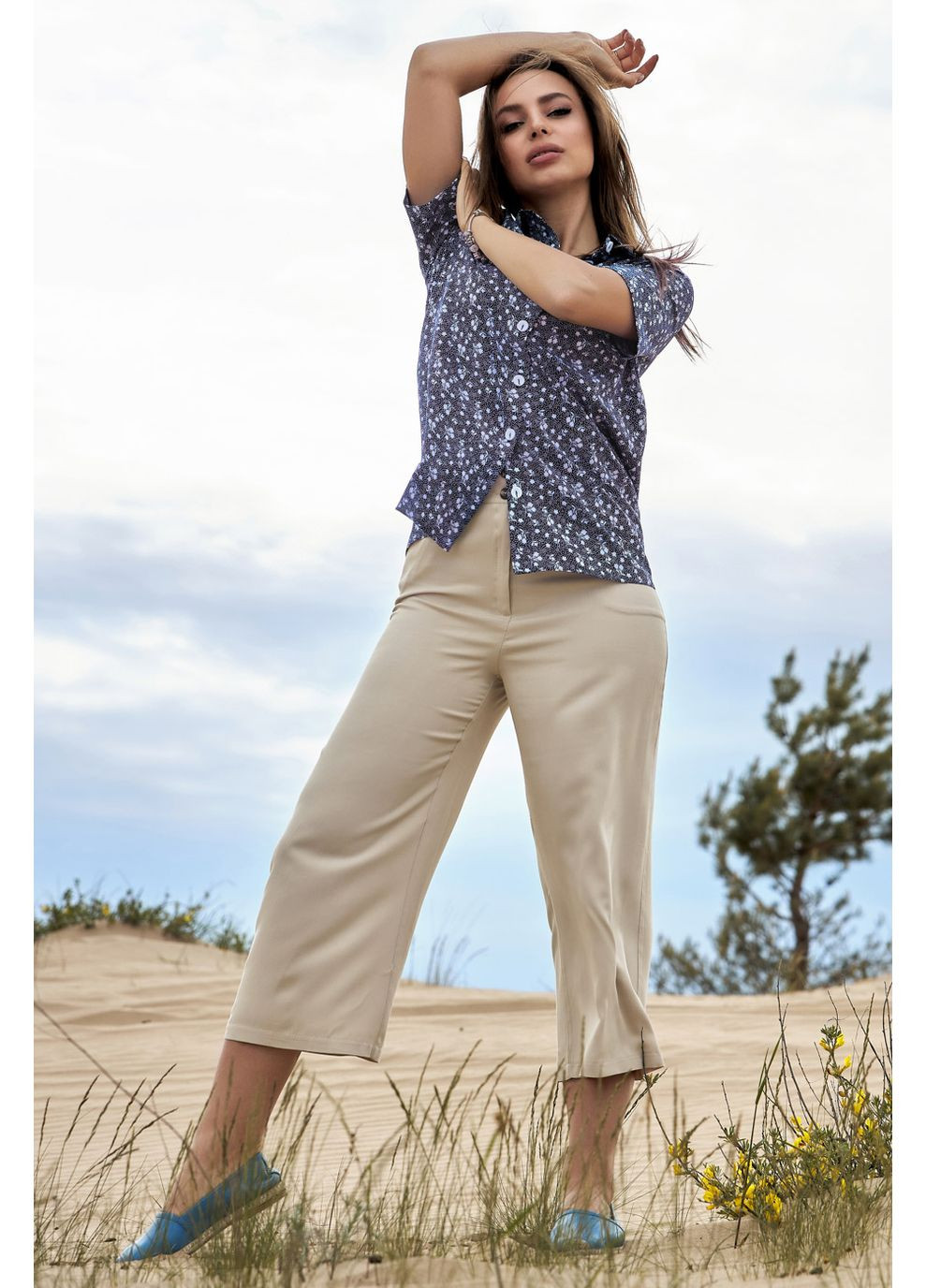 Синяя рубашка Seventeen