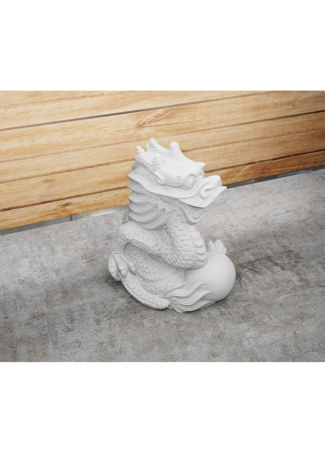 Статуетка дракона з кулею - яйцем. Символ 2024 року. Золотистий, 5 см ЗаСвіт (280940660)