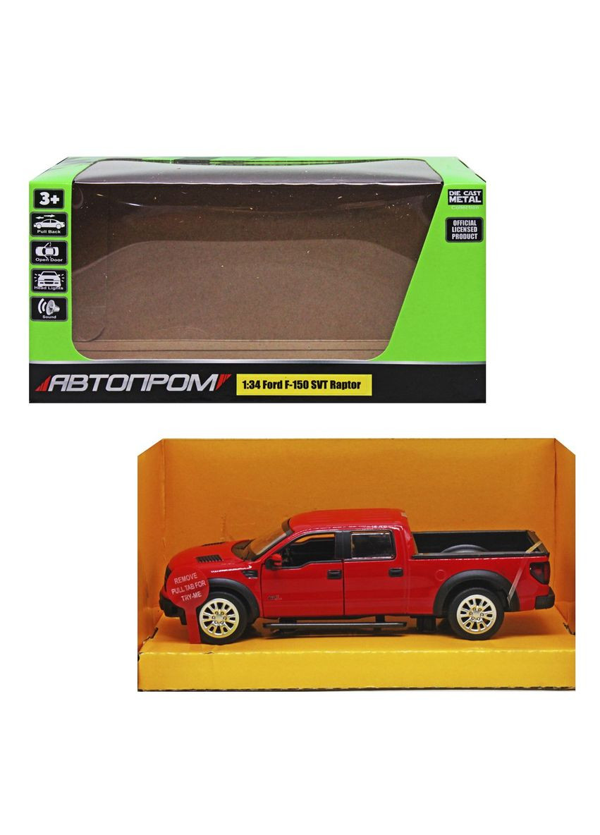 Машинка металева "Ford F-150 SVT Raptor" (червона) MIC (292252052)