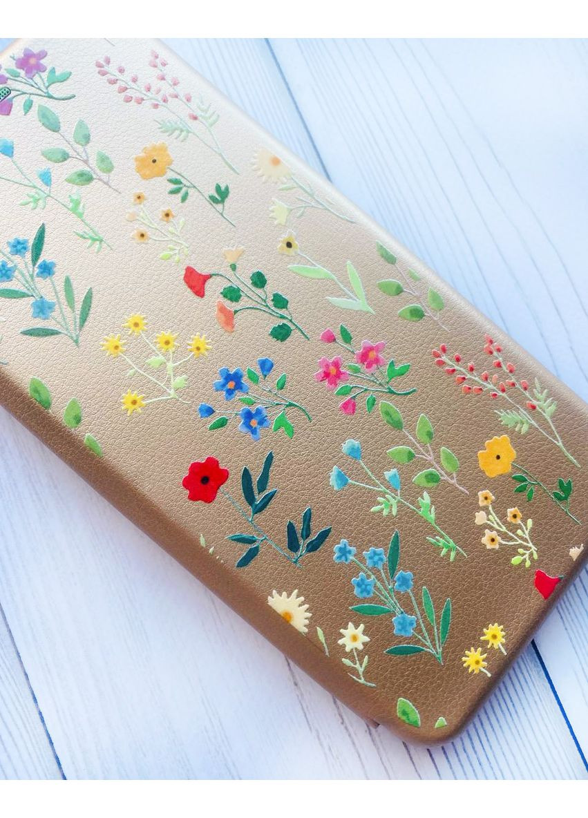 Чохол-книжка з малюнком для Samsung Galaxy A14 5G Золотий:: Квітковий фон (принт 269) Creative (360712726)