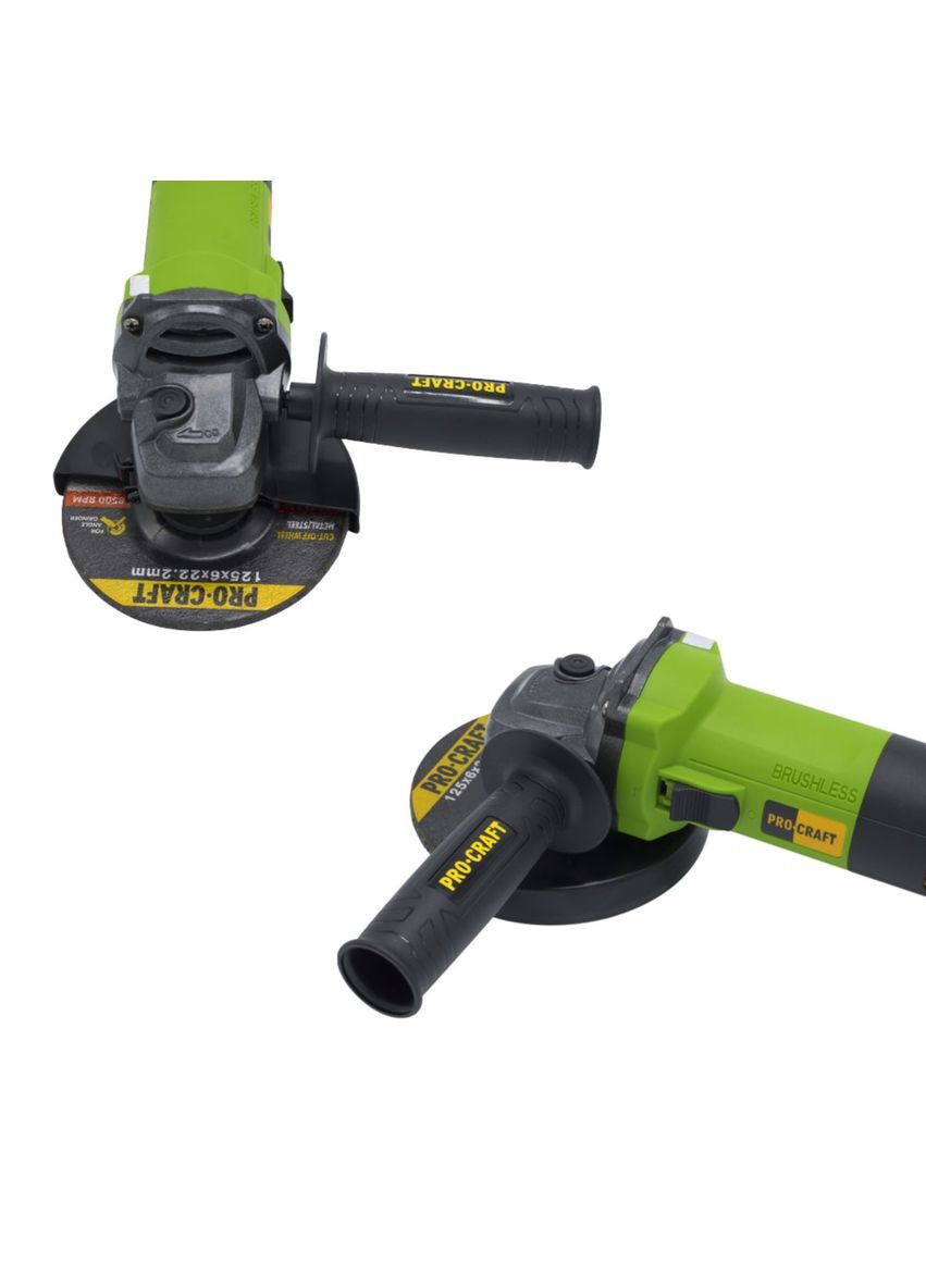 Кутошліфувальна машина безщіткова PW1550 125 мм ProCraft (363056018)