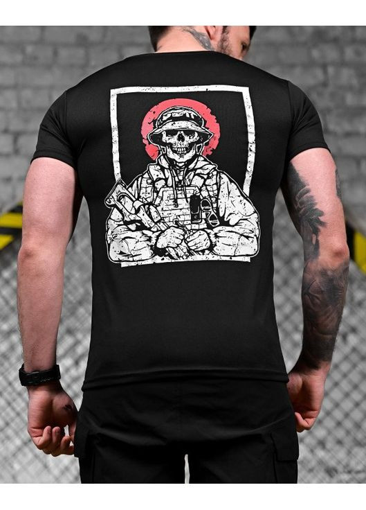 Армійська чоловіча футболка Череп чорна Freedom (353849201)