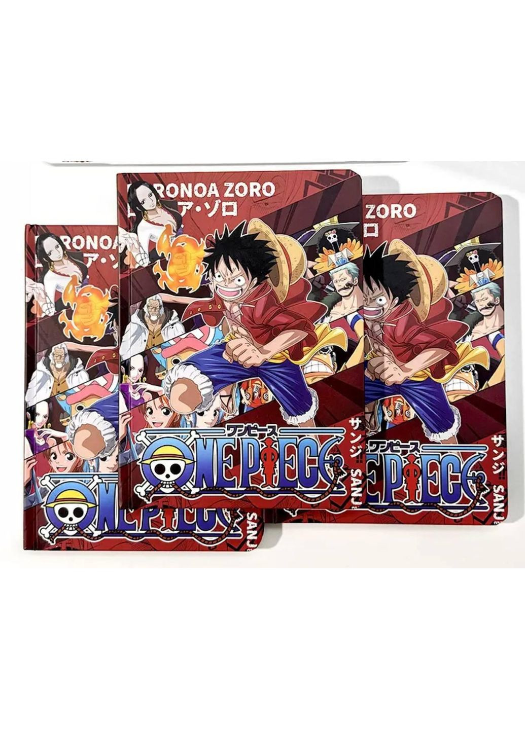 Дневник блокнот с персонажами One Piece, твердый переплет No Brand (361205164)