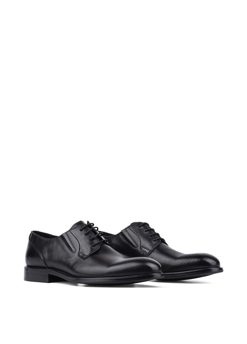 Черные мужские туфли kt1195-57m459 черная кожа Miguel Miratez
