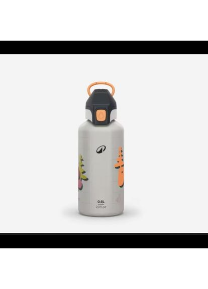 Детская Алюминиевая Фляга для Туризма/Походов 600мл с Крышкой Серый Quechua (363823365)