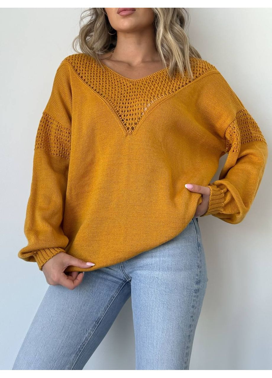 Жовтий демісезонний джемпер, колір жовтий No Brand