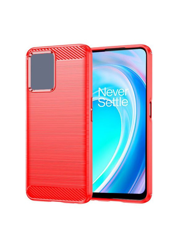 Чохол Carbon Fiber для OnePlus Nord CE2 / CE 2 5G Red Lenuo (361902513)