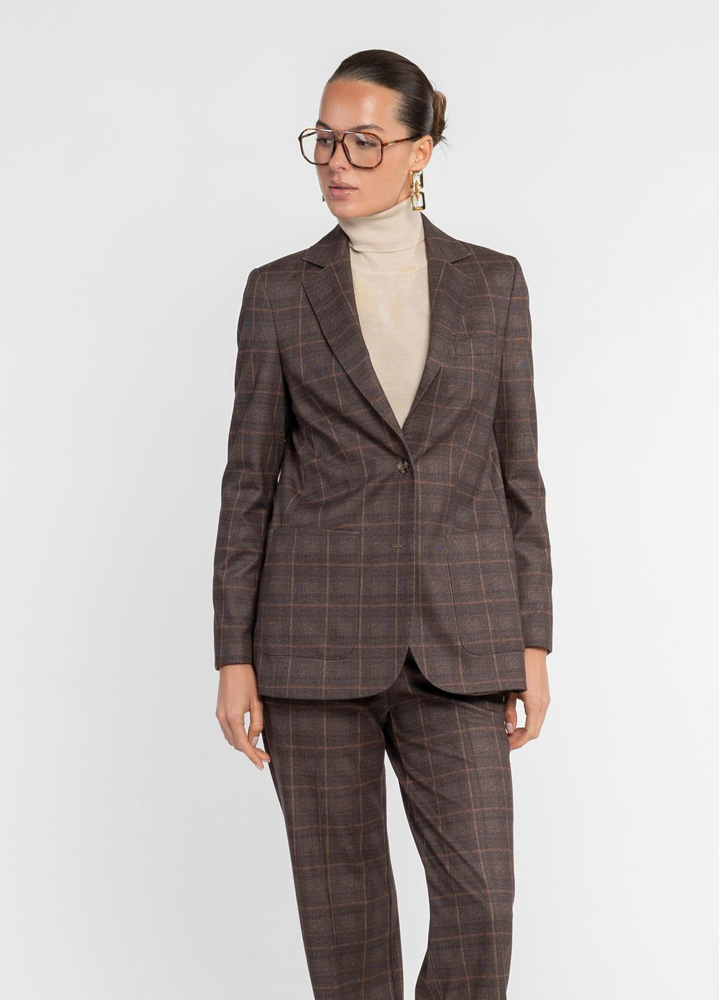 Коричневый женский жакет женский коричневый Arber - зимний