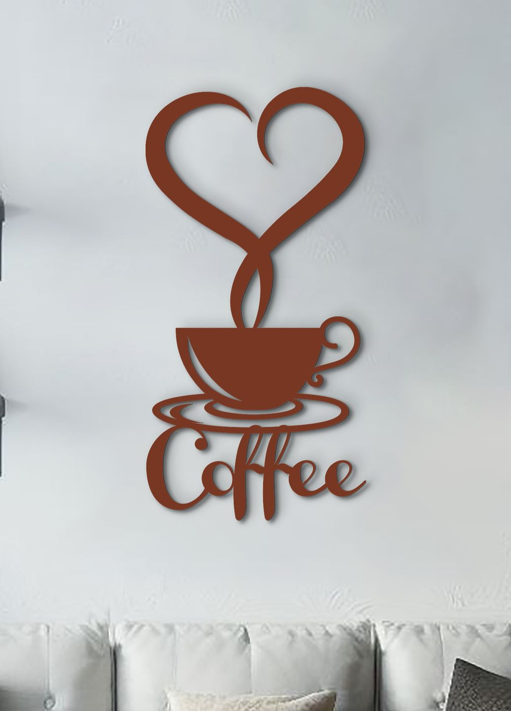 Дерев'яна картина на кухню, декор в кімнату "Львівська кава", мінімалістичний стиль 25х13 см Woodyard (291842624)