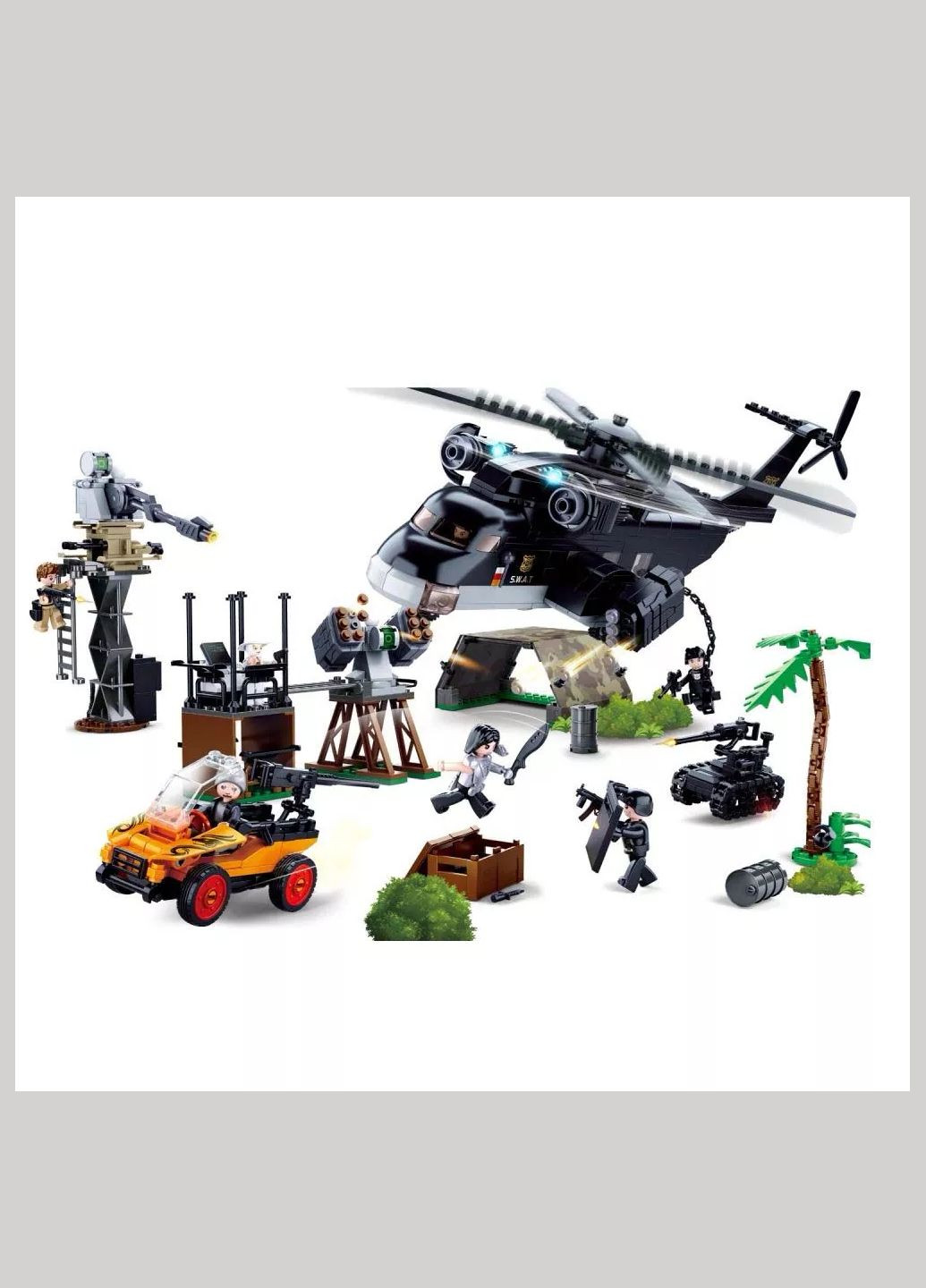 Конструктор Police Атака на базу 830 дет (M38-B0775) Sluban (330058501)