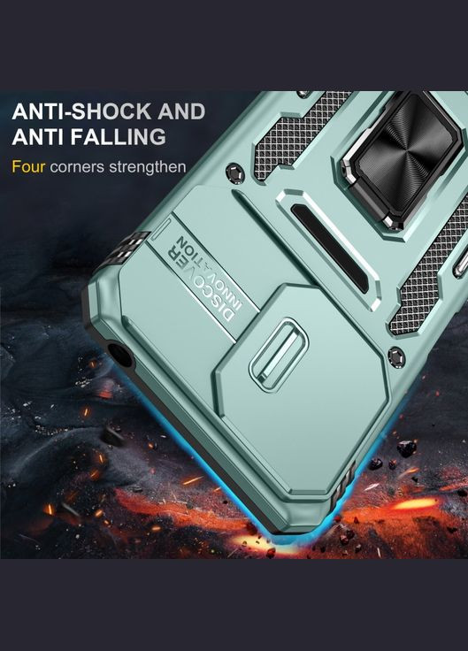 Ударостійкий чохол Camshield Army Ring для Xiaomi Redmi Note 13 Pro 4G / Poco M6 Pro 4G Epik (338599024)