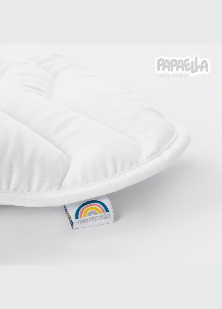 Подушка дитяча Comfort 40х60 см для немовлят антиалергенна для дітей плоска низька біла PAPAELLA (342128845)