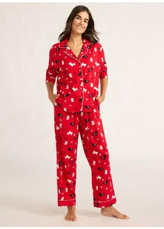 Червона красива фланелева піжама котон сша Joyspun