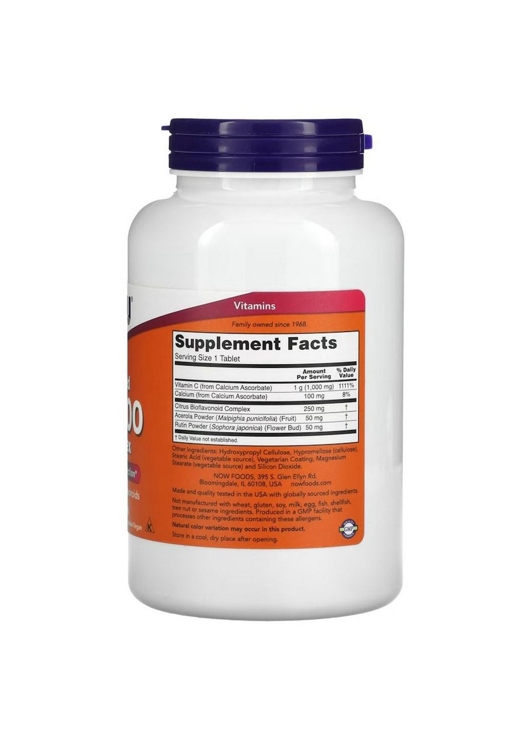 Вітаміни та мінерали Vitamin C-1000 Complex Buffered, 180 таблеток Now (293417557)