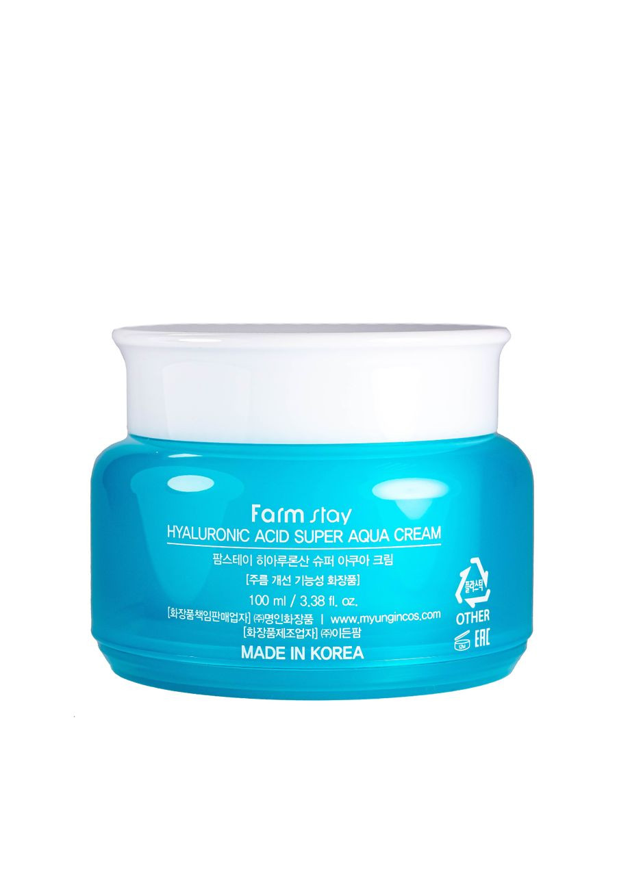 FarmStay Крем для обличчя зволожуючий з гіалуроновою кислотою Hyaluronic Acid 100 мл — Крем, Південна Корея (355312986)