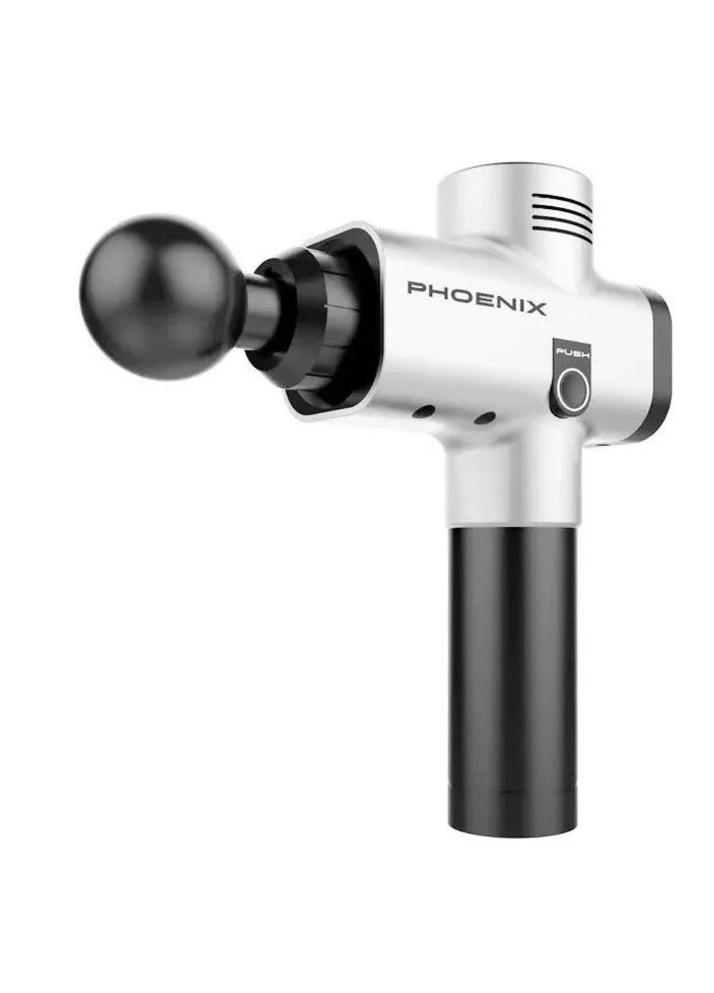 Перкуссионный массажер триггерных точек A2 (4 насадки) сенсорный Черный Phoenix (333662537)