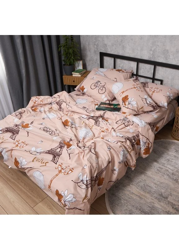 Комплект постільної білизни Бязь Gold Люкс King Size 220x240 наволочки 4х50х70 (MS-820010853) Moon&Star French Mood (389747482)