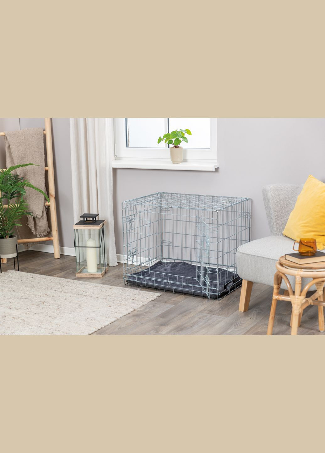 Клітина металева для собак 78 х 62 х 55 см Сіра (4011905039237) Trixie (279569512)