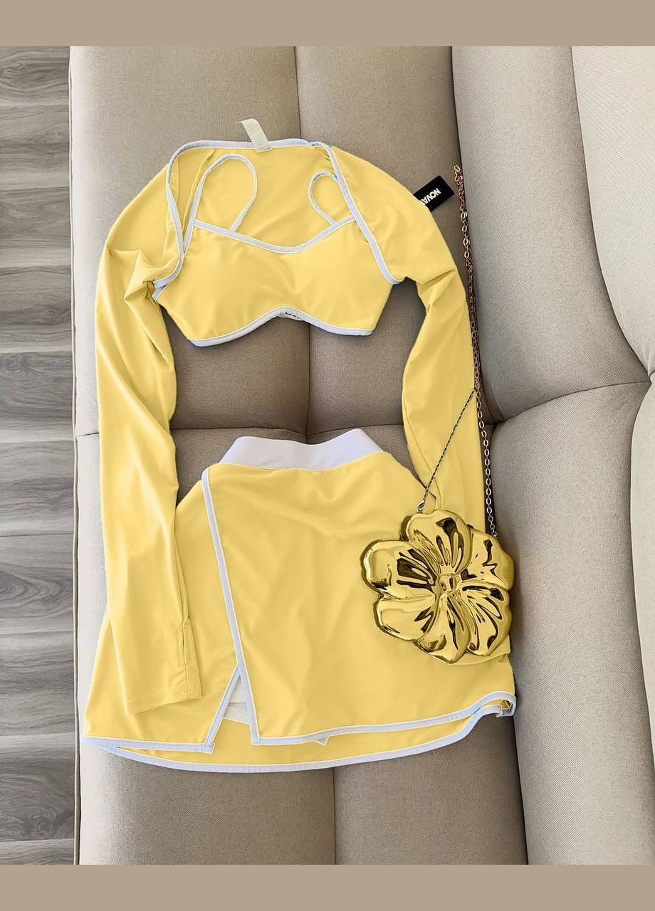 Жіночий костюм трійка зі спідницею-шортами Avanti (332620941)