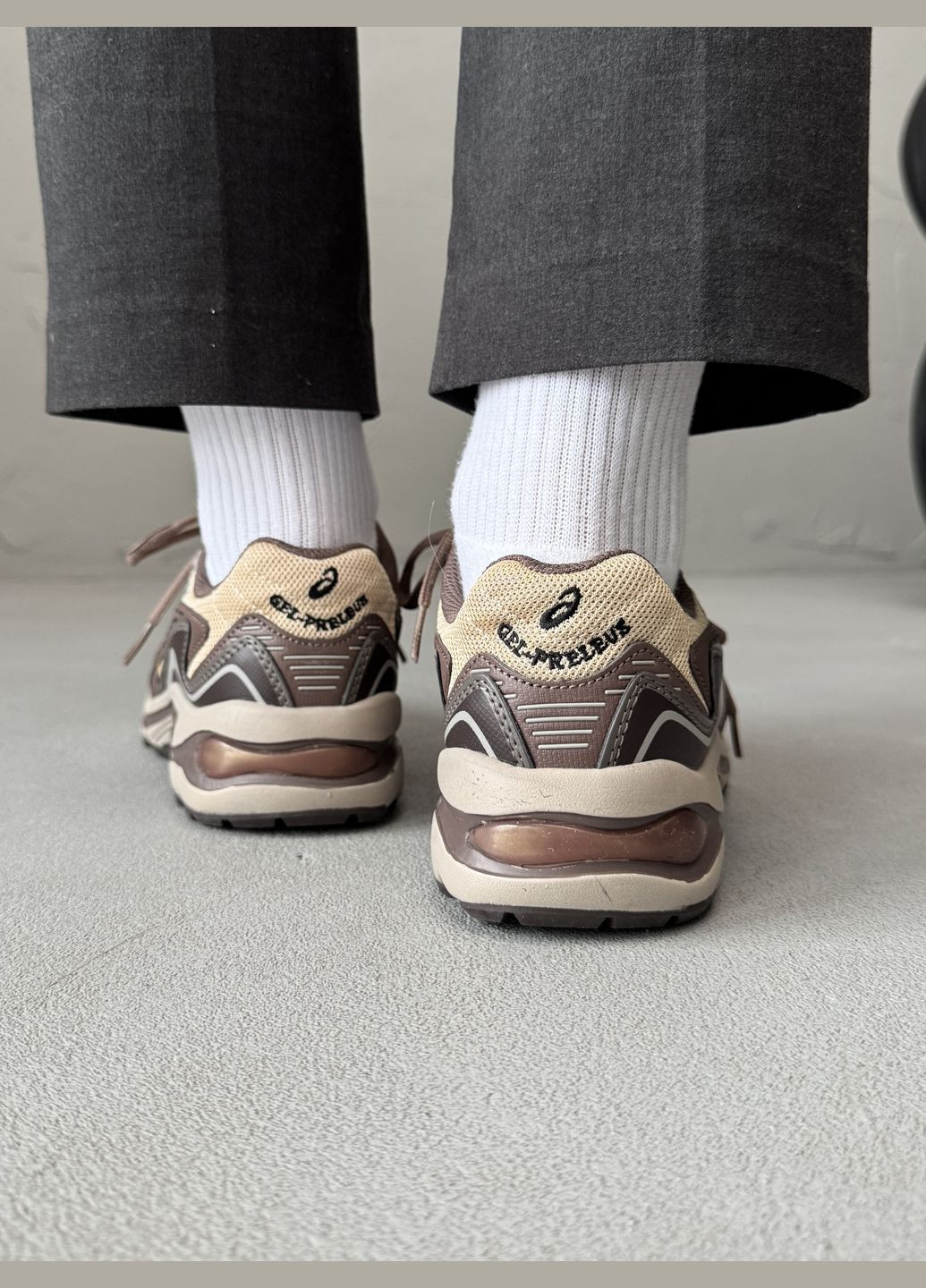 Кросівки жіночі і чоловічі Asics Gel-Preleus beige brown | Асікс Гель-Прелеус бежеві коричневі No Brand бежеві демісезони (316091169)