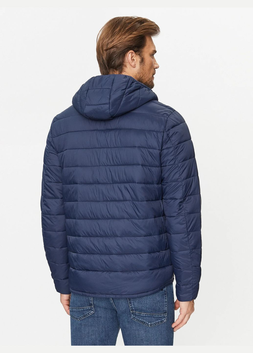 Синяя демисезонная куртка Lee Light Puffer 112342992