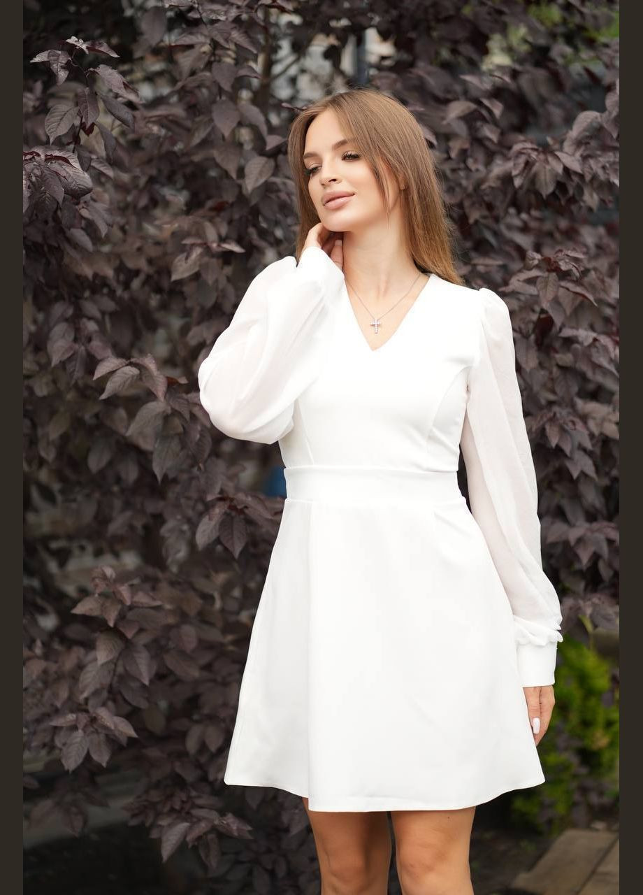 Білий повсякденний сукня DK/DL Мода без кордонів однотонна