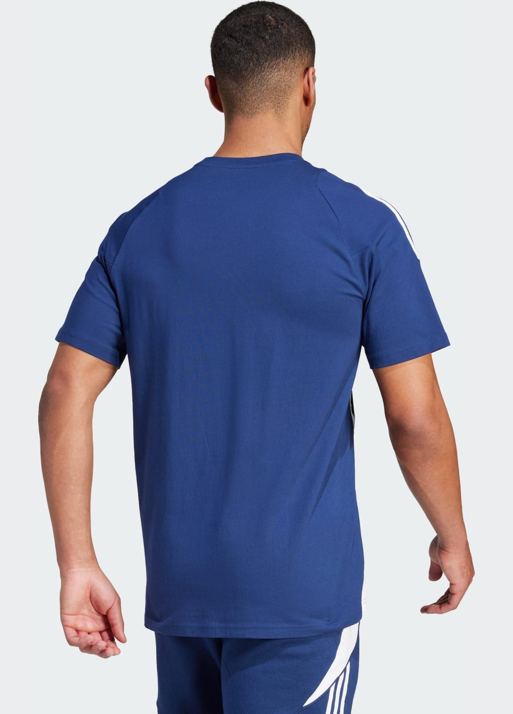 Синяя футболка tiro 24 sweat adidas