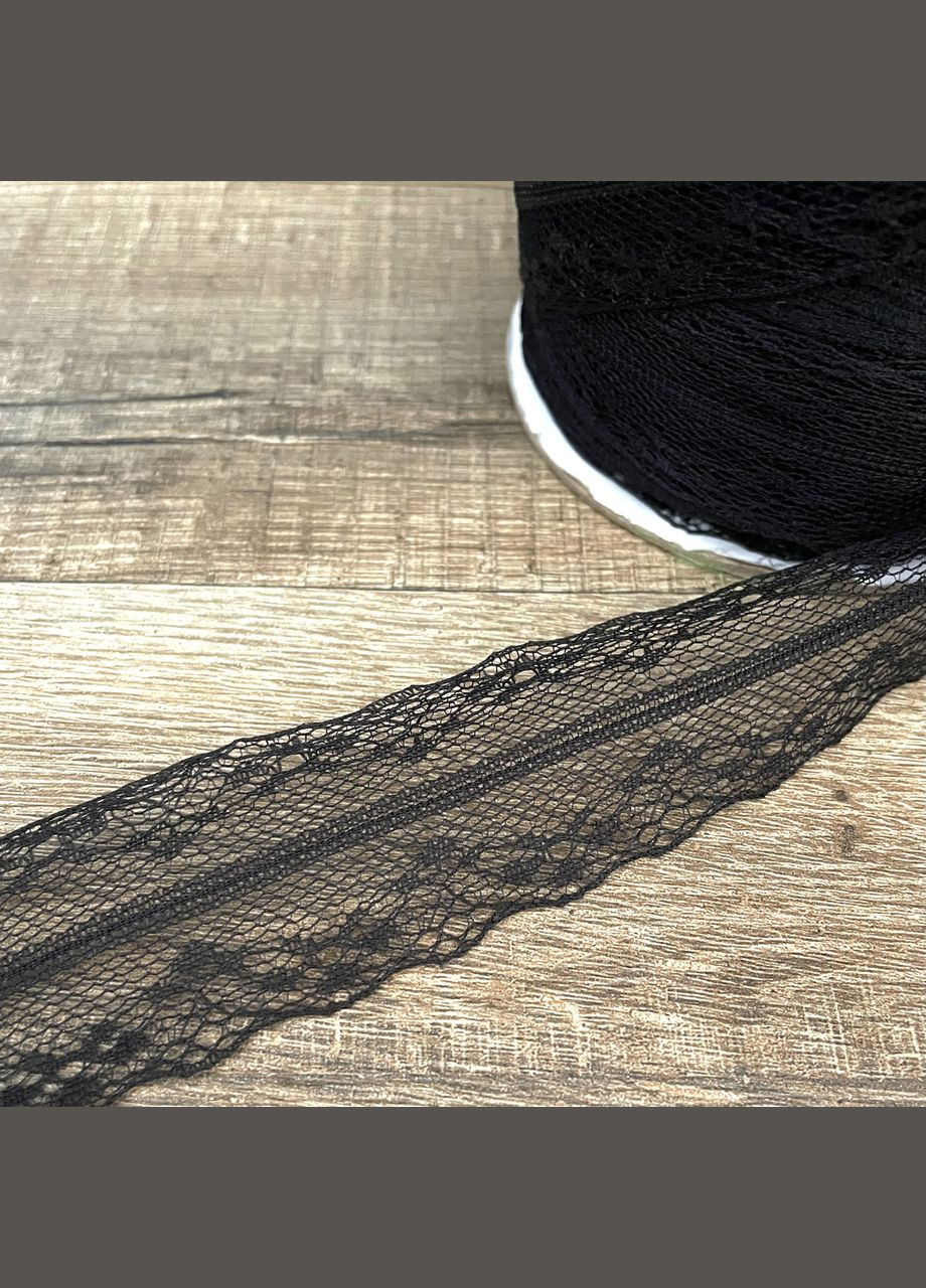 Мереживо на метраж чорне 3 см пог. м. No Brand (334884279)