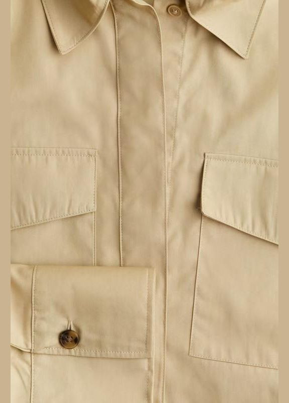 Бежевая рубашка H&M