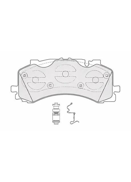 Колодки гальмівні дискові (комплект 4 шт) Ferodo (369719936)