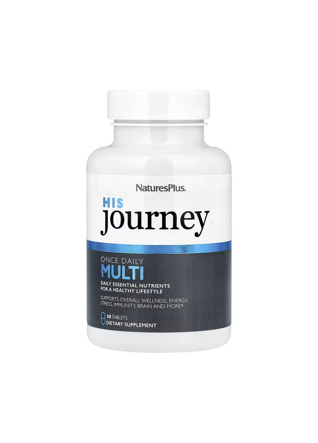 Мультивитамины для мужчин His Journey Once Daily Multi 30 таблеток Nature's Plus (335077117)