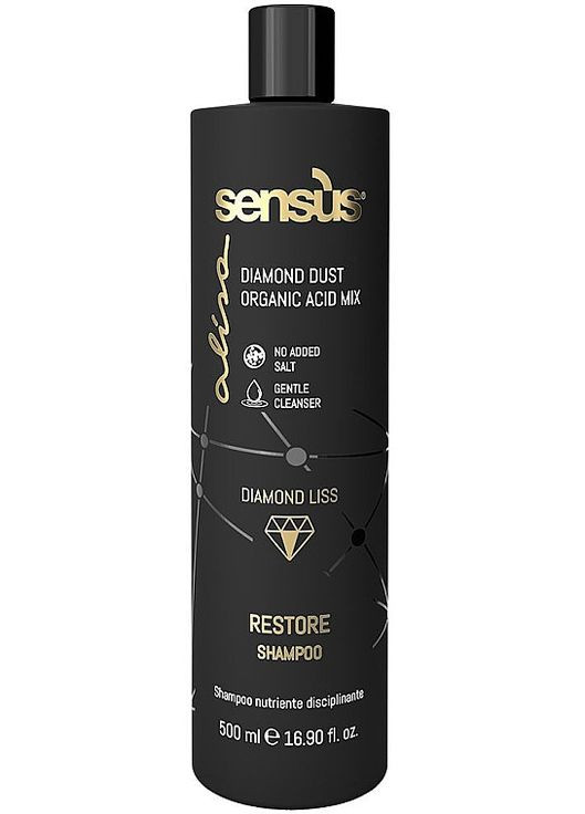 Відновлювальний шампунь Alisa Diamond Liss Maintenance Restore Shampoo 500ml (1112200-194146) Sensus (368868185)