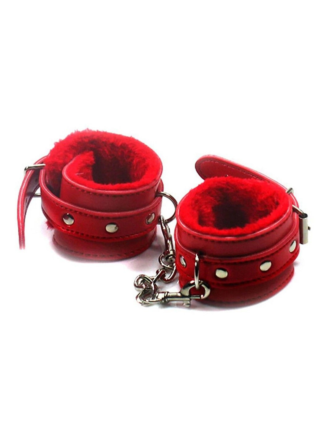 Червоні наручники м'які для ігор БДСМ - Садо-мазо No Brand (288538711)