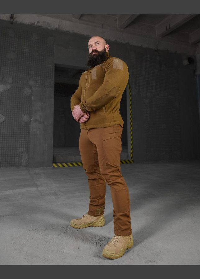 Тактический демисезонный костюм штаны + кофта койот No Brand