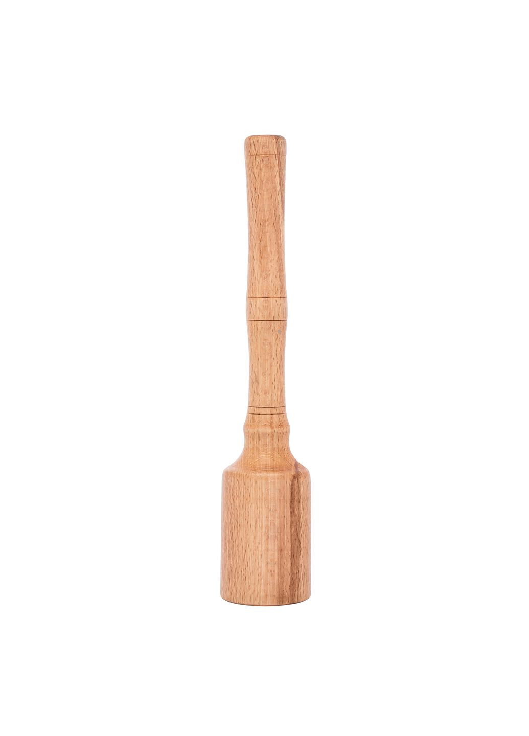 Товкачка картоплем'ялка фігурна для картоплі картоплем'ялка дерев'яна з темного дерева 30 см Woodly (282969898)